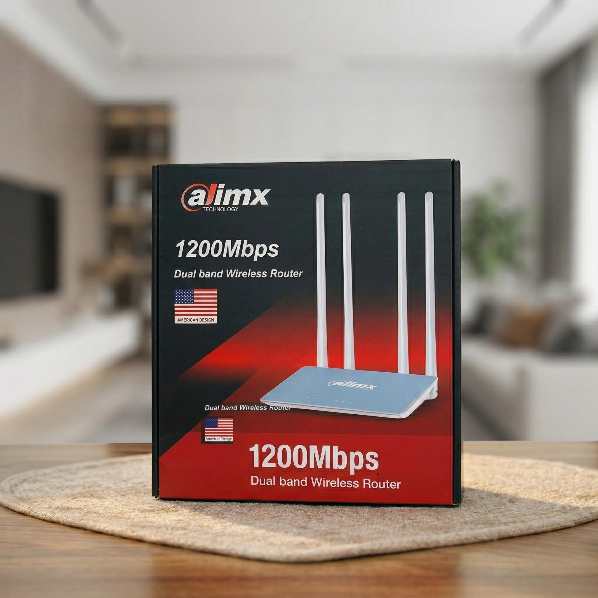 ראוטר אלחוטי עוצמתי Alimx Dual-Band 1200Mbps